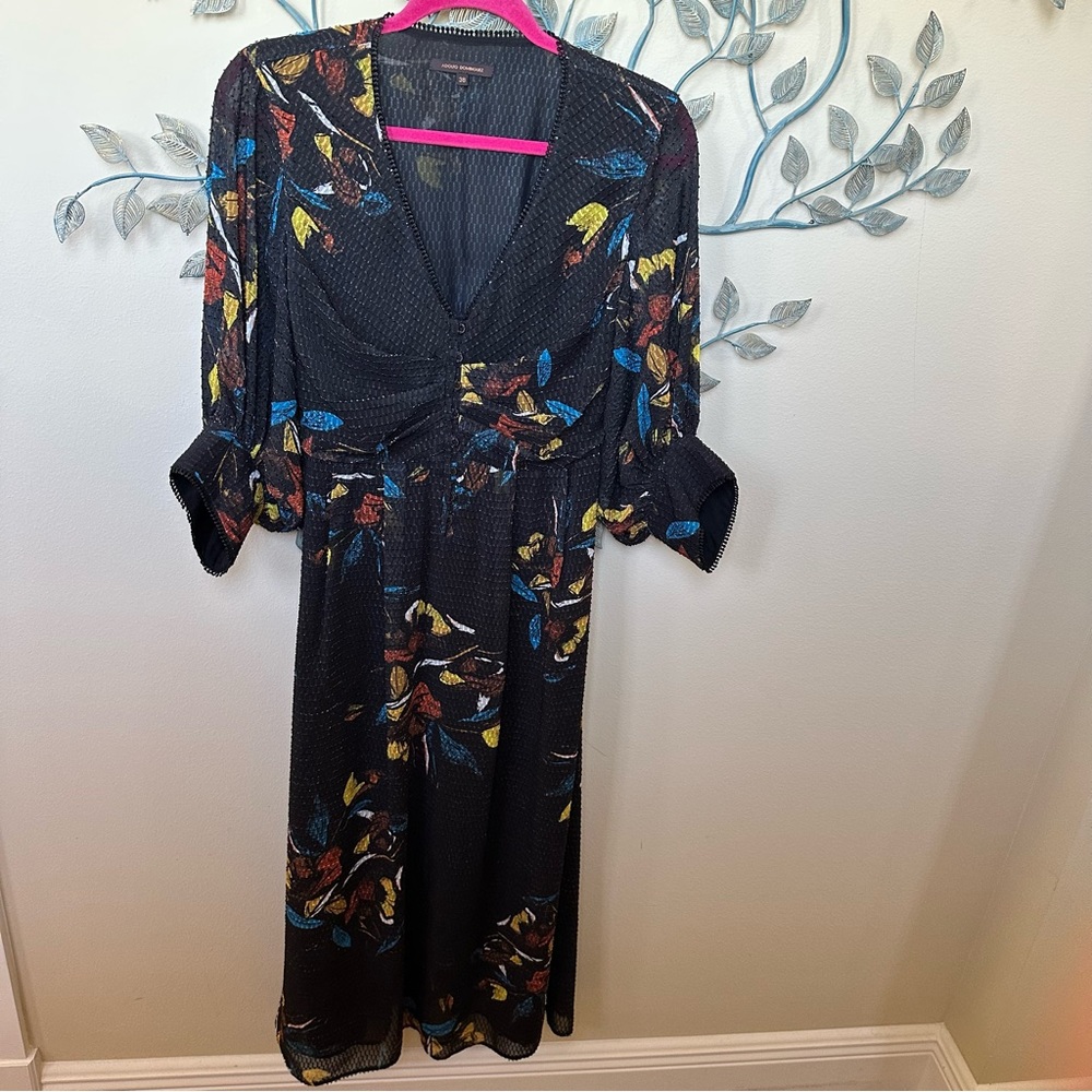 Adolfo Dominguez black maxi dress Sz 4